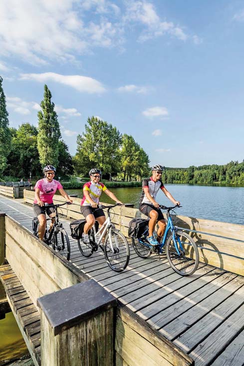 Radwege an der Seenplatte