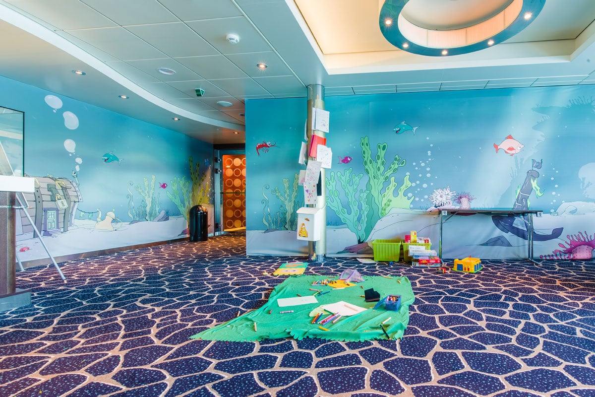 Spielbereich an Bord einer Autofähre