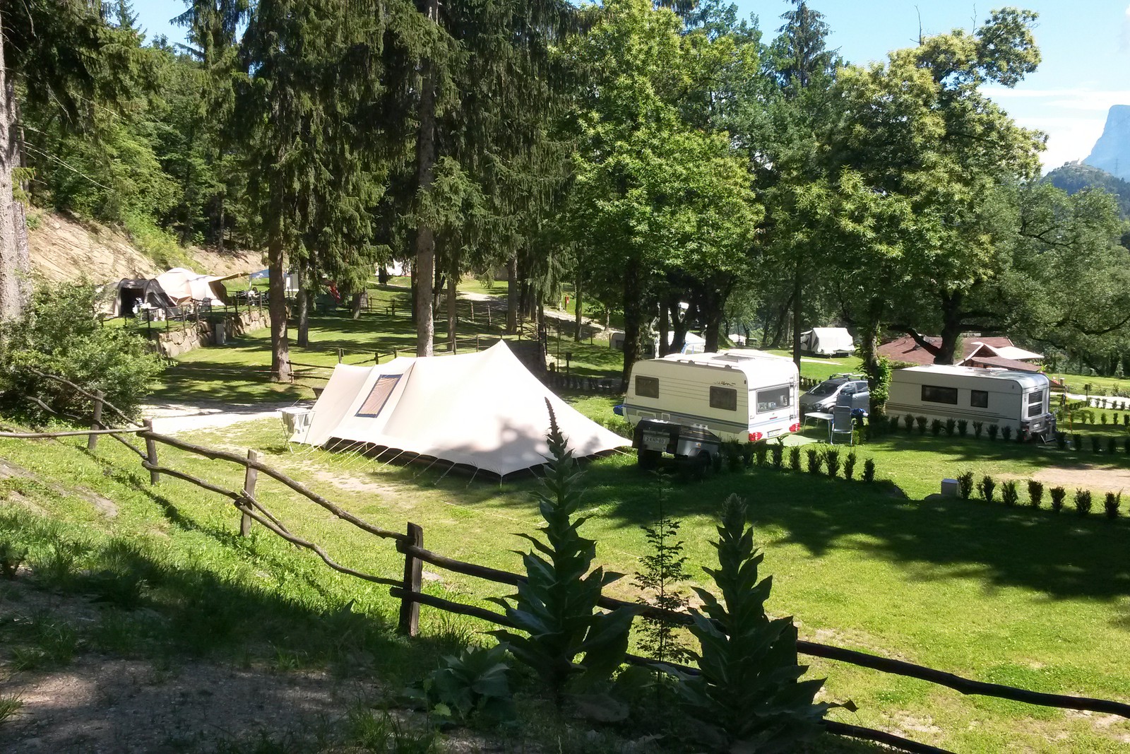 Camping in Tirol Alpin Fitness Waldcamping