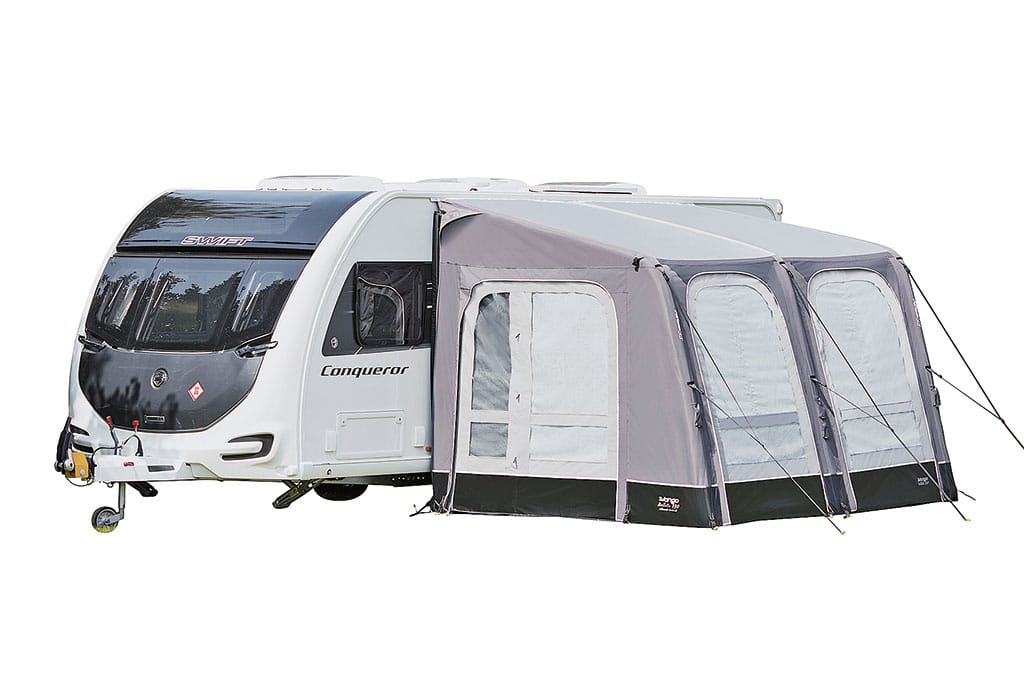 Vorzelt am Wohnwagen