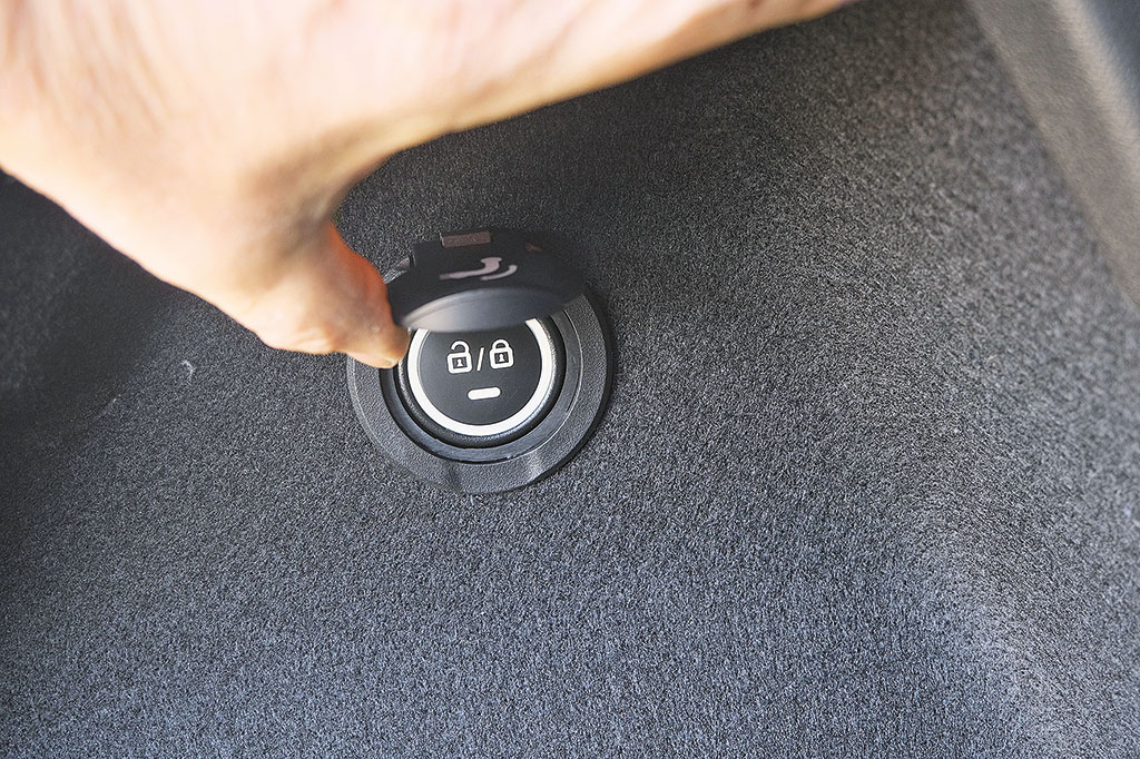Bedienelement am Fahrzeug