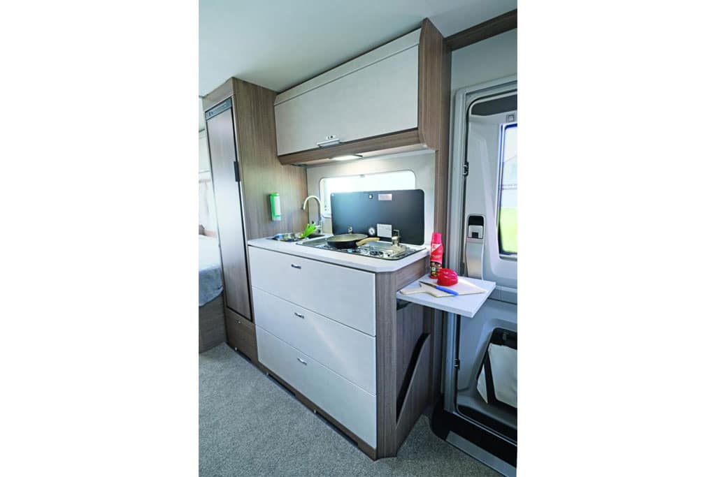 Küche im Wohnwagen