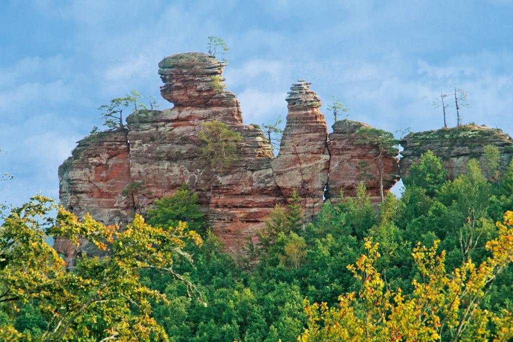 Markante Felsformationen