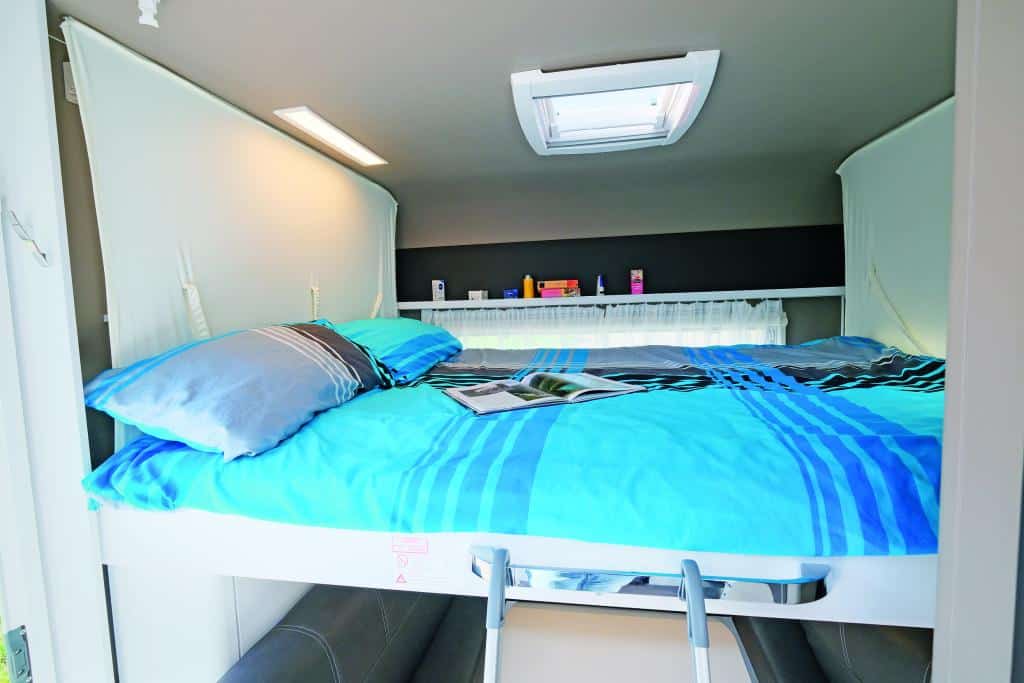 Hubbett im Wohnwagen