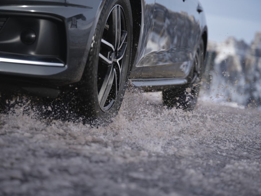 Winterreifen im Einsatz