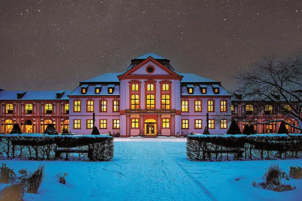 Die fürstbischöfliche Residenz in Eichstätt im Winter