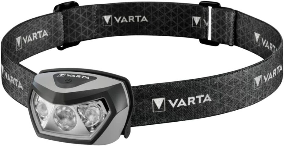VARTA Stirnlampe LED, wiederaufladbare Kopflampe