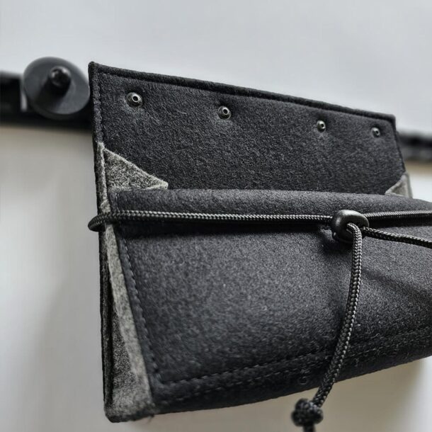 Wollfilz Tasche, schwarz-grau